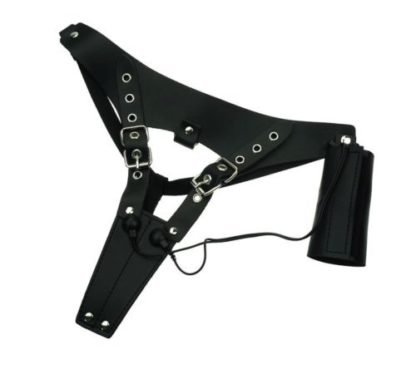 Real Leather Female Electro Shock Bondage Belt Thong - Image 7