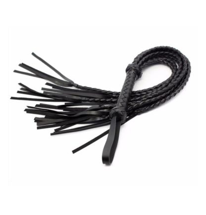 Faux Leather Black 88cm Premium Tails Whip Flogger