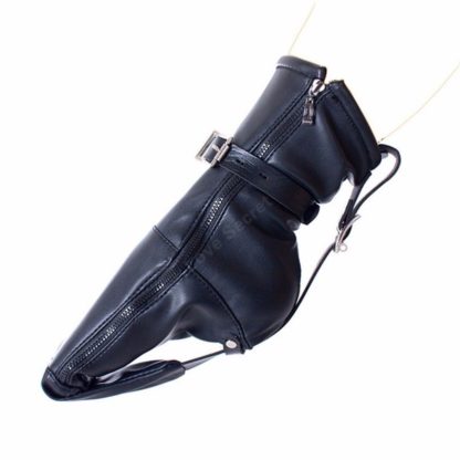 Female Feet Restraint Faux Leather Foot Bondage Booties Socks