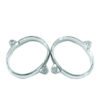 Male Stainless Steel Bondage Hand Cuffs Two Locks & 5" Chain - Image 4