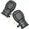 Faux Leather Padded Locking Bondage Mittens - Image 5