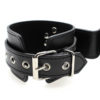 Faux Leather 'Buckle' Neck Collar To Hand Restraint Wrist Cuffs - Image 5