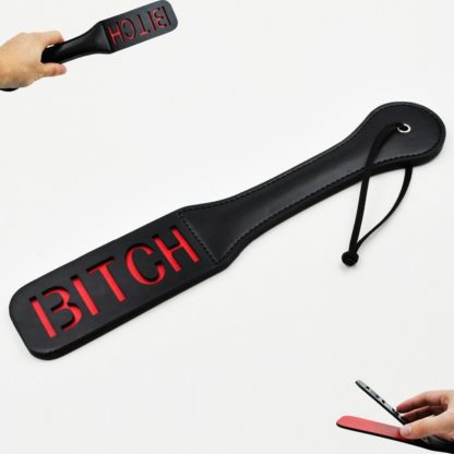 Faux Leather Spanking Paddle 3 Styles Available 32cmx6cm - Image 4