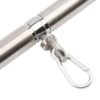 Black Premium Detachable Faux Leather Stainless Steel Spreader Bar Hand Cuffs - Image 3