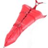 Red Faux Leather Single Glove Over Shoulder Bondage Arm Binder Monoglove
