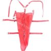 Red Faux Leather Single Glove Over Shoulder Bondage Arm Binder Monoglove - Image 3