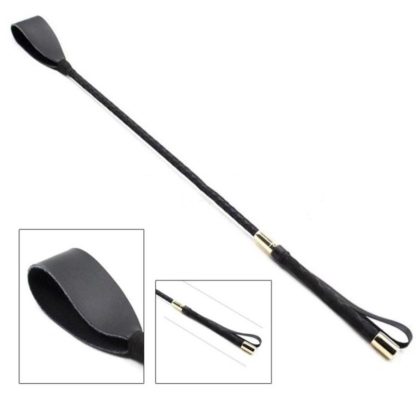 60cm Faux Leather Riding Crop Horse Whip Flogger Paddle
