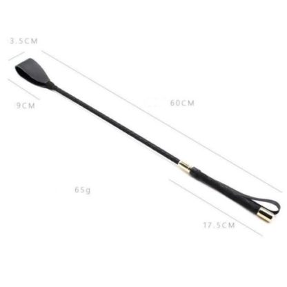 60cm Faux Leather Riding Crop Horse Whip Flogger Paddle - Image 2