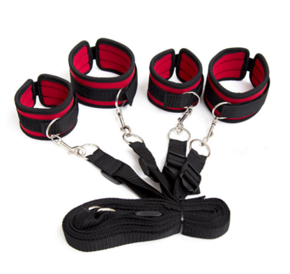 Under Bed Red/Black Bondage Restraints Set - Image 6