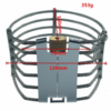 Female Stainless Steel Locking Neck Posture Collar 120/130mm - Image 3