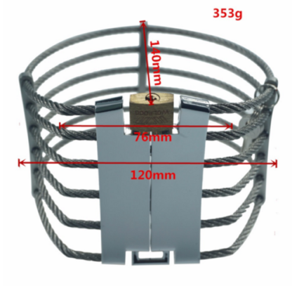 Female Stainless Steel Locking Neck Posture Collar 120/130mm - Image 3