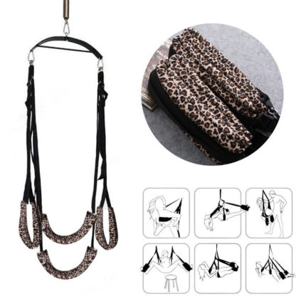 Adult Fantasy Love Sex Swing Complete Kit With Steel Swing Bar 4 Colours