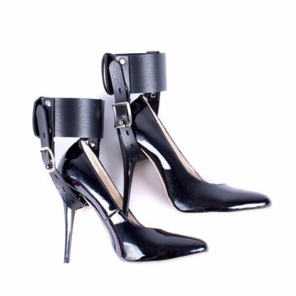 Style 2 Faux Leather High Heel Shoes Locking Straps With Locks
