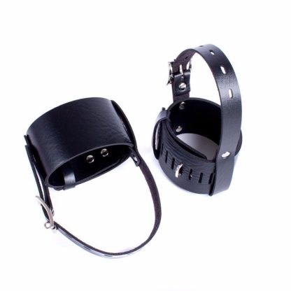 Style 2 Faux Leather High Heel Shoes Locking Straps With Locks - Image 3