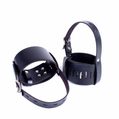 Style 2 Faux Leather High Heel Shoes Locking Straps With Locks - Image 4