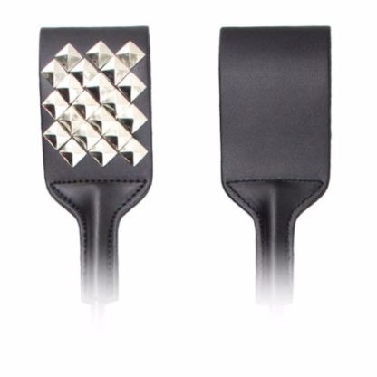 53cm Faux Leather Rivets Bondage Whip Flogger Paddle - Image 2
