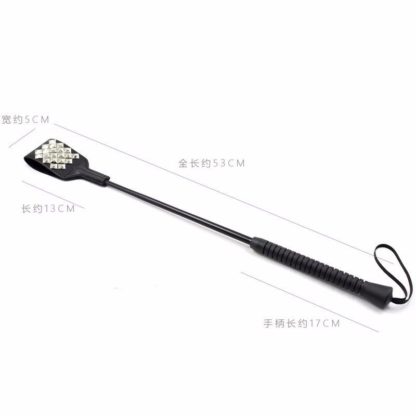53cm Faux Leather Rivets Bondage Whip Flogger Paddle - Image 3
