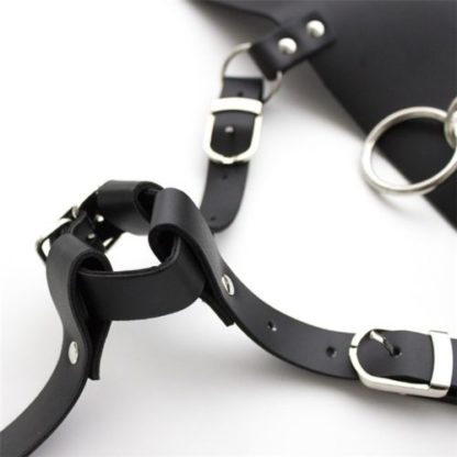 PU Faux Leather Orgasm Belt Female Chastity Belt - Image 3
