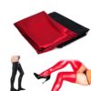 Womens Long Wetlook Stockings Red or Black - Image 3