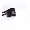 Black Faux Leather Posture Bondage Neck Collar Twin Buckle - Image 3