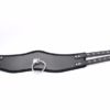 Black Faux Leather Posture Bondage Neck Collar Twin Buckle - Image 8