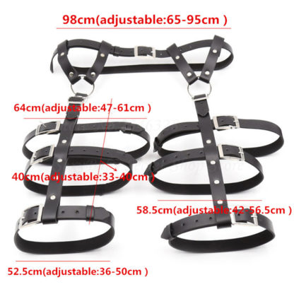 Adjustable Female Suspender Leg/Thigh Bondage Belt Restraint Faux Leather - Image 4