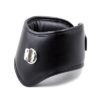 Black Faux Leather Soft Sponge Padded Posture Bondage Neck Collar