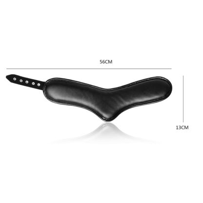 Black Faux Leather Soft Sponge Padded Posture Bondage Neck Collar - Image 2