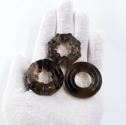 Silicone Erection Enhancing Penis Cock Rings Premature Ejaculation ED Solution - Image 4