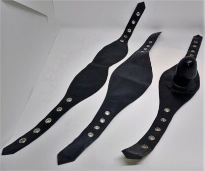 Latex Rubber Hood Full Enclosure Set With Eyeshade Cover - 2x Mouth Cover/Gag - Image 8