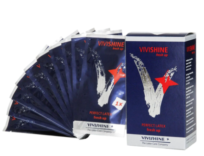 Vivishine Fresh Up Box of 10* Airtight Wrapped Single Vivishine Soaked Wipes