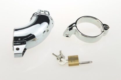 Cage Cap Stainless Steel Male Chastity Device Cock Cage Penis Cage Locking - Image 4
