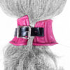 Pink/Rose Faux Leather Corset Posture Bondage Neck Collar - Image 7