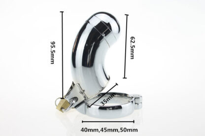 Screw Cap Stainless Steel Male Chastity Device Cock Cage Penis Cage Locking - Image 3
