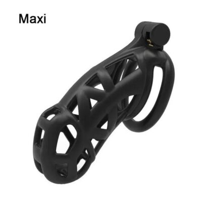 Resin Male Chastity Device Cobra Cock Cage Penis Sleeve With 4 Rings - Image 7