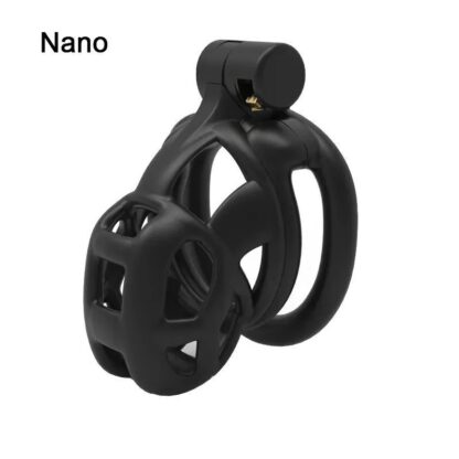 Resin Male Chastity Device Cobra Cock Cage Penis Sleeve With 4 Rings - Image 10