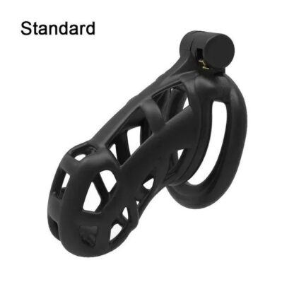 Resin Male Chastity Device Cobra Cock Cage Penis Sleeve With 4 Rings - Image 8