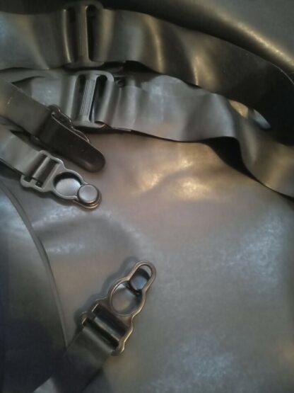 Womens Black Latex Corset Bodie Garter With Suspender Clips: Open Or Closed Bust - Image 5