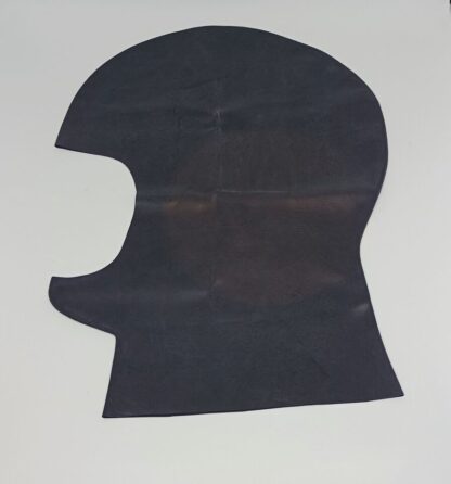 Black Latex Rubber Pull On 2D Hood Mask Open Face Natural Rubber - Image 3