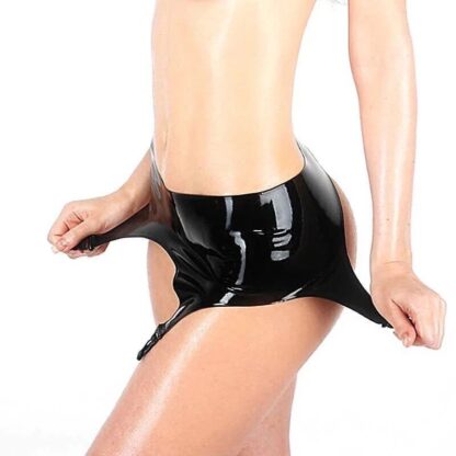 Latex Rubber Garter Suspender Belt 4 Strap Buckle - Image 2