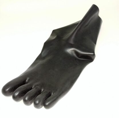 Short 15cm Black Latex Rubber Toe Socks Seamless Latex Socks Rubber - Image 7