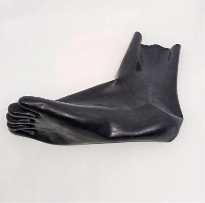 Short 15cm Black Latex Rubber Toe Socks Seamless Latex Socks Rubber - Image 8