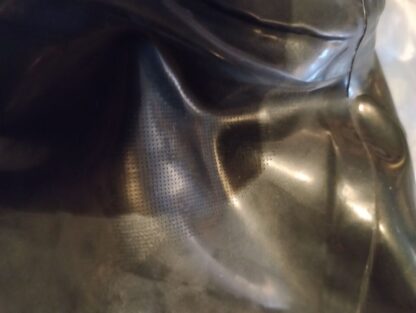 Black Latex Rubber Vagina Hood Mask Zipper Back Natural Rubber - Image 12